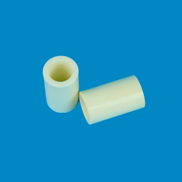 Close-up view of wear resistant alumina ceramic tube surface