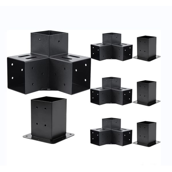 Quality Powder Coated Right Angle Corner Bracket for Sustainable Metal Pergola Accessories for sale