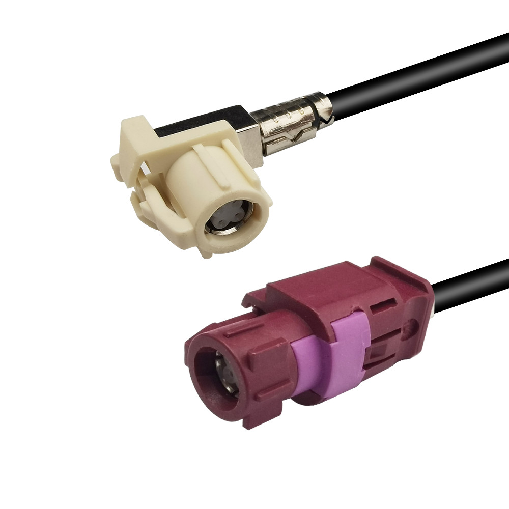 Quality Code B To D FAKRA HSD Cable Assemblies For Rear View Backup Camera for sale Buy cheap Code B To D FAKRA HSD Cable Assemblies For Rear View Backup Camera product