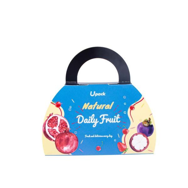 Quality Cardboard Takeaway Boxes For Vegetables Packaging With Handle for sale