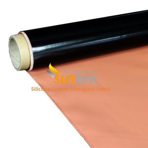 0.3 mm Thickness Silicone Coated Fiberglass Fabric with 1 / 1.2 / 1.5 meter