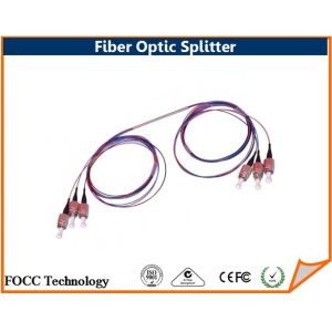 Buy cheap Custom Singlemode Fiber Optic Coupler 1310nm 1550nm , PLC Optical Splitter from wholesalers