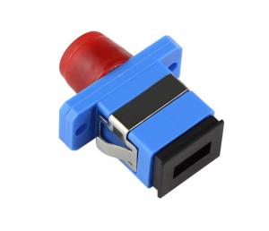 China SC - FC / ST Fiber Optic Adapter Plastic / Metal Material Low Insertion Loss For Cable on sale