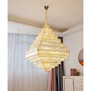 Buy cheap Hardwired Hanging Iron Chandelier Ceiling Crystal Chandelier product