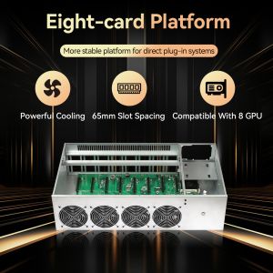 Buy cheap 8 GPU Mining Rig Slot Mainframe With High Power Supply And Four Cooling Fan from wholesalers
