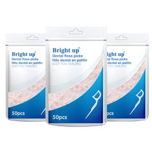 Buy cheap Clean Teeth Dental Floss Toothpick Disposable Biodegradable Floss Picks OEM from wholesalers