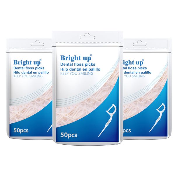Buy cheap Clean Teeth Dental Floss Toothpick Disposable Biodegradable Floss Picks OEM from wholesalers