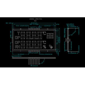 Buy cheap Customized PIN Connector Vehicle HTN Lcd Segment Display from wholesalers