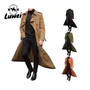 Buy cheap Fashion Chaquetas Windbreaker Erkek Ceket Mens Utility Trench Abrigo Largo Hombre Overcoat Men Jacket from wholesalers