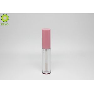 Buy cheap Custom Empty Lipgloss Containers Transparent Round Shape With Brush from wholesalers