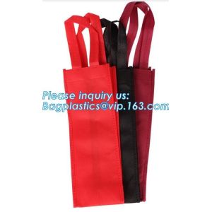 Buy cheap Custom printed non woven drawstring bag for wine, Custom Heavy Duty Non Woven 6 Bottles Carrier Packaging Divided Wine T from wholesalers