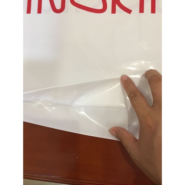 PE Printed Rope Single Shoulder Plastic Drawstring Backpack For Clothes , Gifts , Universal Packaging