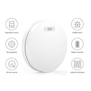 Buy cheap TUYA WiFi Smoke Detector Self Checking Wireless Smart Fire Smoke Detector With Silence Button from wholesalers