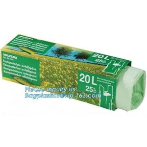 100% biodegradable compostable self adhesive plastic bags, 100%certified