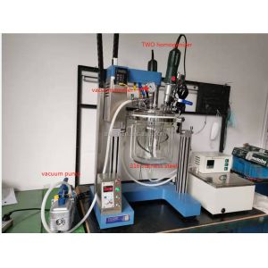 Buy cheap 5L Lab Body Lotion Cosmetic Cream Vacuum Homogenizer Emulsifier Mixer from wholesalers