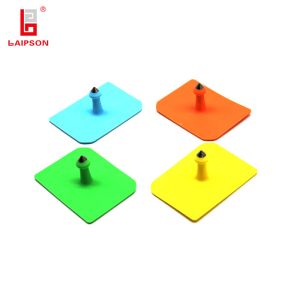 BASF 52*38mm Tpu Laser Printing QR Code Metal Tip Cattle Pig Sheep Ear Tag For