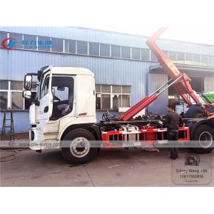 Buy cheap Shacman 10 Ton Hydraulic Hooklift Garbage Truck With 10000L Container  from wholesalers