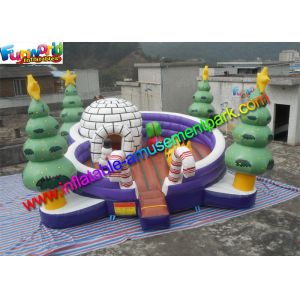 Buy cheap Customized Christmas Snowman Inflatable Dome Bouncer Jumping House With Tree from wholesalers