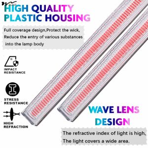 Buy cheap Universal Super Bright Car Trucks DRL Decoration Lamp Waterproof LED Strips COB Car LED Fog Light Blue from wholesalers