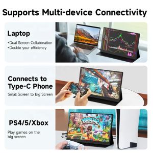 Buy cheap Full HD 1920*1200 gaming monitor 14.0 inch thick and thin portable monitor with C-type USB, suitable for laptops and mobile phones from wholesalers