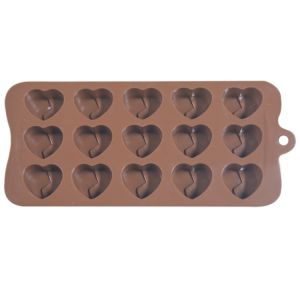Buy cheap LFGB Custom Chocolate Molds Heart Shaped Mousse Cake Silicone Mold from wholesalers
