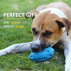 Non Toxic Rubber Puppy Chew Ball 5.4x3in With Squeaker