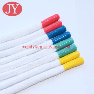 Jiayang Shoelace Charms Round Rubber Tips Custom Shoelaces Aglets