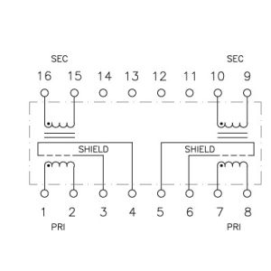 Buy cheap 16 Pin Digital Audio Transformer Single Dual Channel For Cirrus Logic from wholesalers