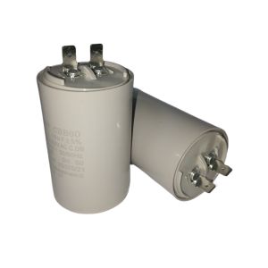 Running Capacitor CBB60 450V 18UF Pump Capacitor Two Quick-Connect Terminals