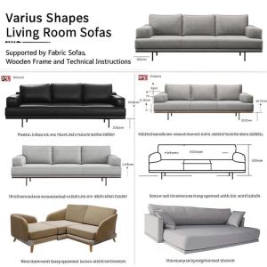 Buy cheap Various Shapes Living Room Fabric Sofas Supported by Wooden Frame and Technical Instructions from wholesalers