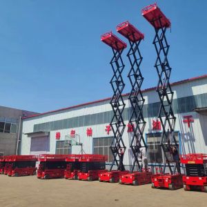 Buy cheap 0-34M/MIN Hoisting Speed 4m Hydraulic Self Propelled Mini Scissor Lift with 900mm Platform from wholesalers