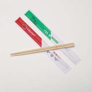 Eco-frindly Natural Bamboo Chopsticks Sushi chopsticks with paper package full