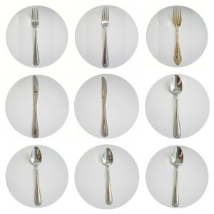 Buy cheap TEA SPOON, KNIFE, FOLK, ALL MATERIAL IS STAINLESS STEEL WITH DIFFERENT COLOR, product