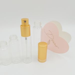 10ml 15ml 20ml 25ml 30ml Tube Glass Bottle With Aluminum Perfume Sprayers
