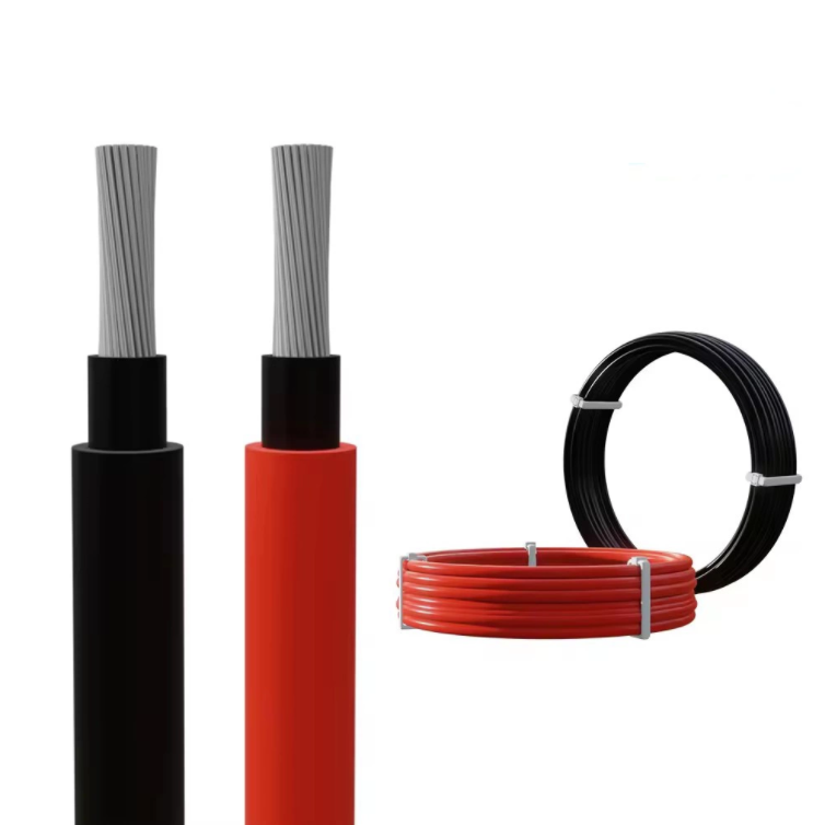 Buy cheap 1x6mm2 DC Solar Cable 100m/roll with 6500V Test Voltage and Black/Red Color for Solar Power Systems from wholesalers