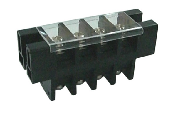 Quality Feed Through 180A Panel Mount Terminal Block With Plastic Cover 21mm Perforation for sale