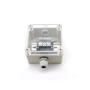 Buy cheap Plastic Junction Box 125*125*75mm Electric Distribution Enclosure Waterproof Clear Cover with Connectors from wholesalers
