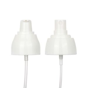 Empty Clear Round Mini Cosmetic Container Perfume Plastic Rose Gold Mist Spray