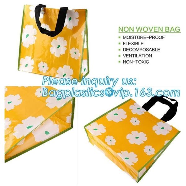 Cheap Promotional Waterproof Recycled laminated PP woven shopping bag,Manufactur
