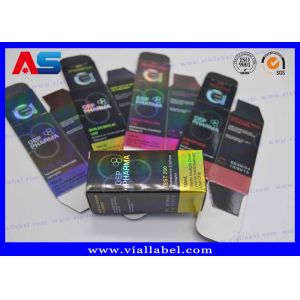 Buy cheap Laser Hologram Printing UV Spot 10ml Vial Boxes And Labels 10ml grass roll labels from wholesalers