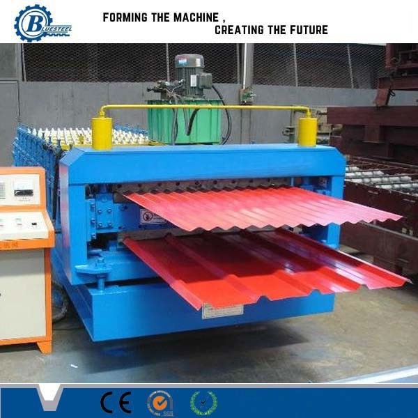 High Efficiency Double Layer Roll Forming Machine With Automatic PLC Control