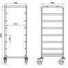 Buy cheap RK Bakeware China-15 Pan End Load Undercounter Prep Top Sheet / Bun Pan Rack - Assembled from wholesalers