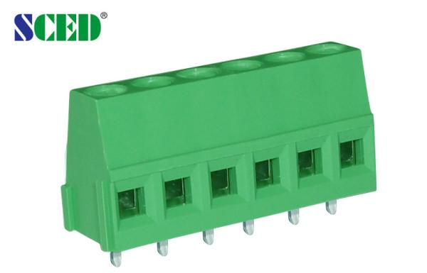 Quality Pitch 5.0mm 300V 10A PCB Mount Terminal blocks , 2P-24P PCB screw terminal block for sale