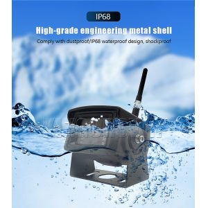 Infrared Waterproof Wireless Trailer Backup Camera 140 Degree View Large