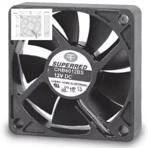 Quality Signal Output Vehicle Cooling Fan PBT Material 60x60x15 Silent Fan for sale