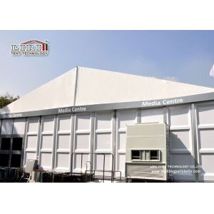 Buy cheap White Color Wind Resistant Outdoor Exhibition Tents With ABS Hard Wall For 2000 Person from wholesalers