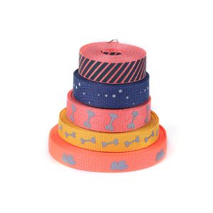 Custom Elastic Polyester Jacquard Webbing Tape Elastic Polypropylene Coated Dog