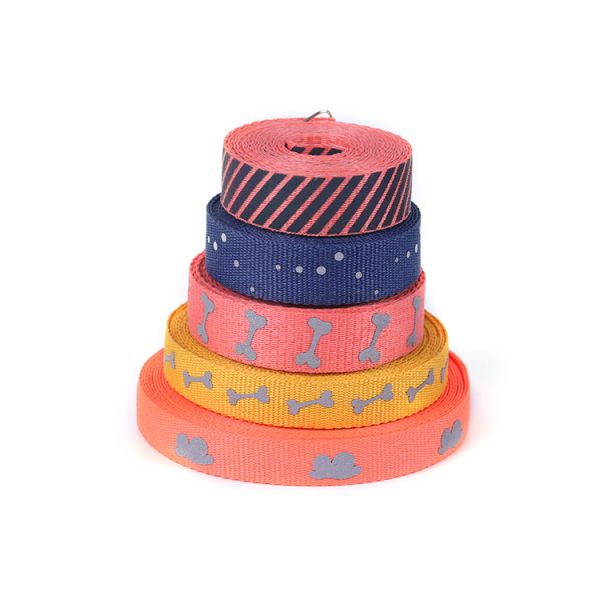 Custom Elastic Polyester Jacquard Webbing Tape Elastic Polypropylene Coated Dog