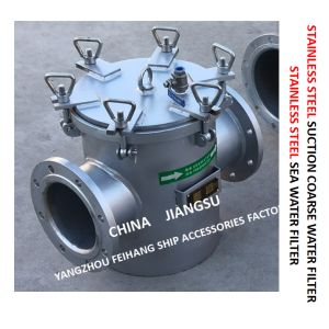 STAINLESS STEEL SEAWATER FILTER FOR MAIN ENGINE SEAWATER PUMP INLETMOEL FH-AS150