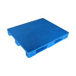 Pallet Recycled Plastic Heavy Duty Warehouse Large Stackable Double Side Blue